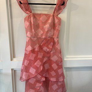 Alice + Olivia | Angelita Striped Midi Dress | NWT